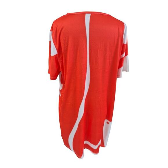 Womens Orange/White Pullover Tent Dress Sz 2X Super Lightweight summer - Picture 3 of 5